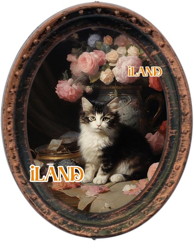 iLAND Miniature Dollhouse Accessories, 4 Dollhouse Picture Frames Set w/Printed - Image 8