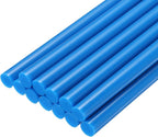 uxcell Mini Hot Glue Sticks for Glue Gun 7mm x 200mm Peacock Blue 12pcs by uxcell