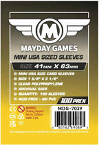 MayDay Games Mini USA Card Sleeves 41x63mm by MAYDAYGAMES