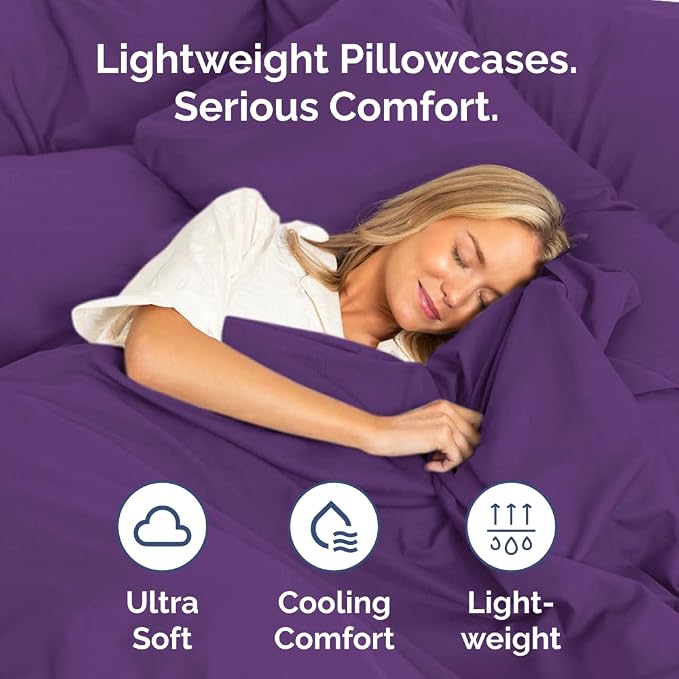 Body Pillowcases Set of 2-20x54 Long Body Pillow Case - Image 3