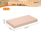 MECCANIXITY 4Pcs Basswood Carving Block, 0.8"x4"x8" Square Wooden Dowels Blocks - Image 2