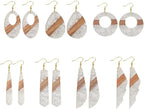 FASHEWELRY 14Pcs Resin Wood Earring Charms - Image 5