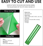 FUNKAKA Fruit Green HTV Heat Transfer Vinyl Rolls, Adhesive HTV Vinyl - Image 2