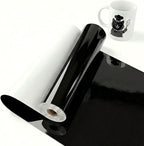 Black Permanent Vinyl for Cricut Cutting Machine, Waterproof, Durable Black by Unknown