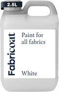Fabricoat White Fabric Upholstery Paint & Dye | 2500ml / 85 fl oz | Restore or by Fabricoat