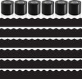 6 Rolls 196.8 Ft Bulletin Board Borders by Bermoge