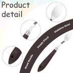 2Pcs Oval Palette Knife Pallet Knife Width Palette Knives Stainless Steel No.20 - Image 3