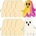 Large Size 7" Halloween Wooden Slices Unfinished Blank Wooden Ornaments DIY by LifeAssistant