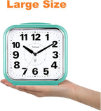 Tinload 5.5" Large No Ticking Analog Alarm Clock, Silent Readable - Image 2