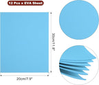 uxcell Light Blue EVA Foam Sheets, 11.8x7.9 in 1.8mm Thick Handicraft Foam Paper - Image 2