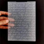 1PC Words Sentiment Background Embossing Folder - Image 3