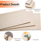 12 Pack Basswood Sheets for Crafts-12 x 24 x 1/8 Inch- 3mm Thick Plywood Sheets - Image 3