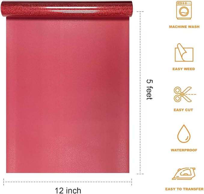 Glitter HTV Heat Transfer Vinyl Rolls - Image 2