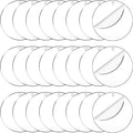 Clear Acrylic Circle with Hole, 75x1.5 mm, 50 Pieces | Transparent, Ornament by Senbota