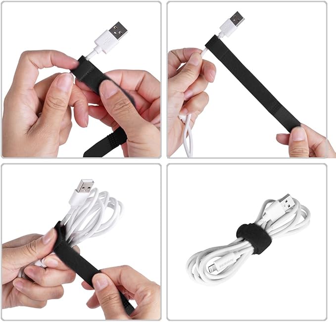 Avantree Pack of 20 Reusable Cord Organizer Keeper Holder, Fastening Cable Ties - Image 6