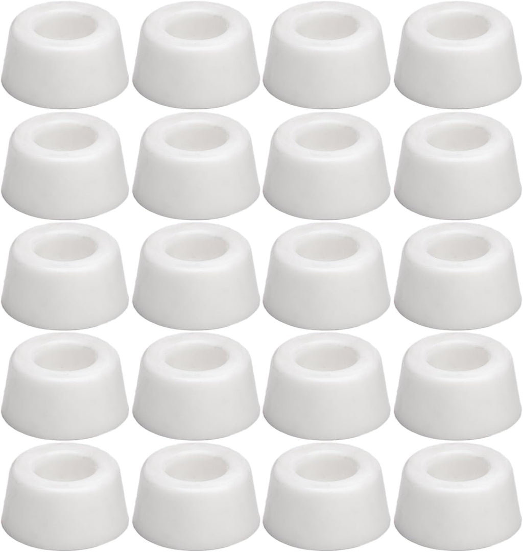 20pcs Round Furniture Pads,ULIFESTAR Furniture Feet Glides Sliders Carpet Saver Hardwood Floor Protectors Surface Protection for Chair Leg Caps Non Slip Furniture Grippers (White)
