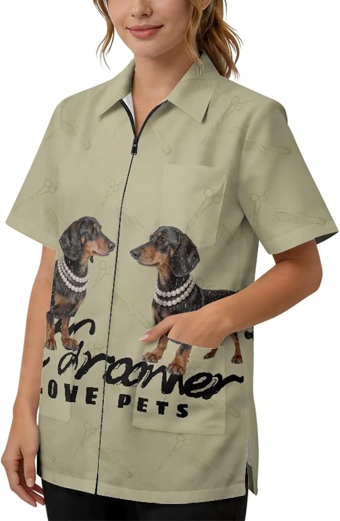 Professional Grooming Smock Unisex, Water Resistant Anti-Static | Hairdresser by Unknown