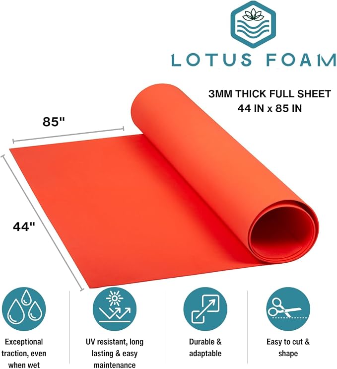 LotusFoam EVA Foam Sheet 3mm – 44"x 85" Craft Foam - Image 2
