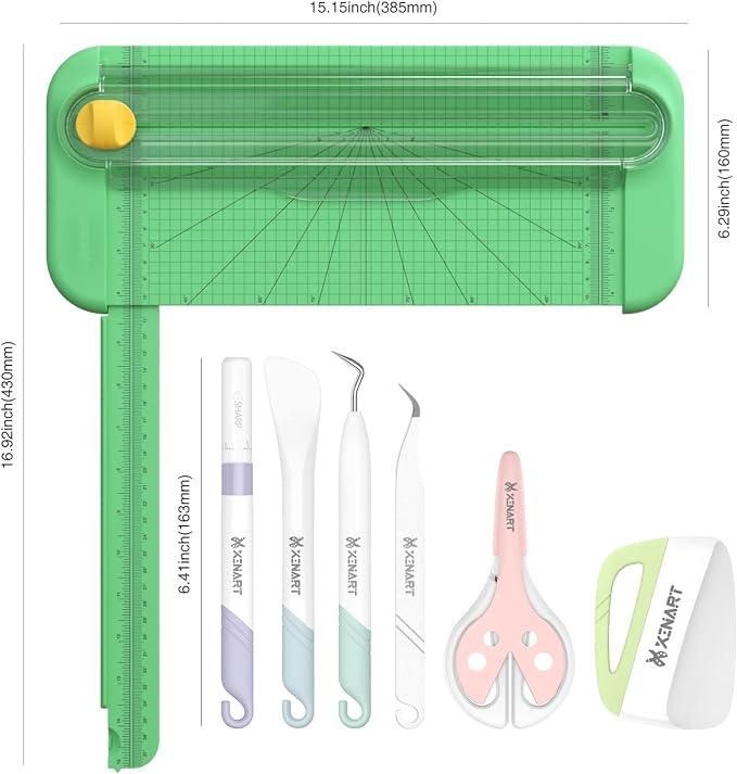 Xinart Paper Trimmer Tool Set A4 Craft Paper Cutter Weeding Tool Set Craft - Image 6