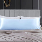 Aormenzy Satin Body Pillow Cover Set of 2, 20x54 Inches Baby Blue Body Pillow - Image 7