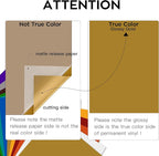 HTVRONT Glossy Gold Permanent Vinyl 12 Pack 12"x12" Compatible - Image 2