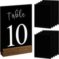 10 Pack Black Acrylic Sign Blanks by JINMURY