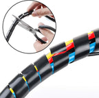 20Ft XHF 1/2" Spiral Cable Wrap 12mm Cord - Image 4