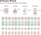 Lanyani Iridescent Glass Mosaic Tiles Supplies 200 Pieces Iridized Stained - Image 4