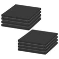 8Pcs Black EVA Foam Pad 4in x 4in x 1/4in High Density Closed Cell Foam Sheet by MXCELL