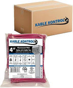 Kable Kontrol Fluorescent Pink Zip Ties 4 Inch 40, 18 Lbs Tensile Strength by KABLEKONTROL%C2%AE