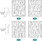 Outus 576 Pcs 8 Sheets Letters Stickers Vinyl Alphabet Number Decals Back to - Image 2