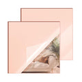 Rose Gold Mirror Acrylic Sheets – 2 Pack, 12x12Inches, 1/8 Inch Thick, by SAKRNIC