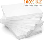 GOTIDEAL Stretched Canvas, 5x7 Inch Set of 10, Primed White - Image 5