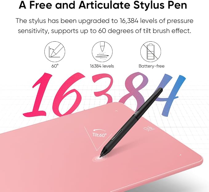 XPPen Deco 01 V3 10x6 Drawing Tablet | 16K Pressure Pen | Battery-Free Stylus | - Image 2
