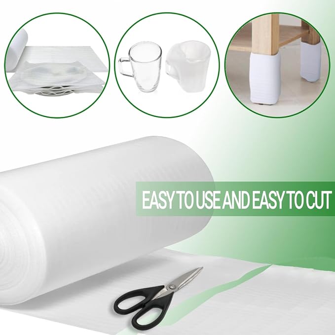 Moving Supplies, Foam Wrap Roll 16" Wide x 80' Length | - Image 7