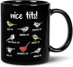 Jigfoxy Nice Tits Bird Mug, Funny Birds Coffee Mugs | 11Oz, Gifts by Jigfoxy