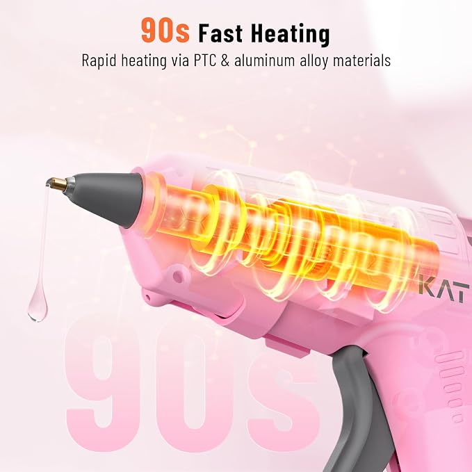 Katerk 3.7V Cordless Hot Glue Gun Kit - Image 3