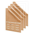 KINLINK 8x12 Plexiglass Sheets 1/8 inch Thick, 3mm Clear Cast Acrylic Sheet by KINLINK