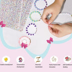YMSDZHL Alphabet Beads A-Z 1400Pcs Letter Beads, Acrylic 4x7mm Round Letter - Image 6