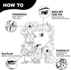 Kuretake Zig Inktober pen set, for Illustration, Manga Drawing, Lettering and - Image 3