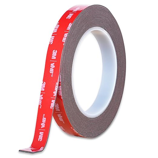 Double Sided Tape Heavy Duty, Waterproof Mounting Foam Tape, 16.5ft Length by Couzeely