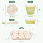 haakaa Silicone Popsicle Molds for Kids, Collapsible Ice Pop Molds - Image 9