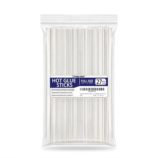 Parlora 10-Inch Extra Long Hot Melt Glue Sticks, Full Size 0.43" Diameter by PARLORAPREMIUMMOBILITYAIDS