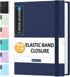 Sooez 72 Pocket Binder with Plastic Sleeves & Elastic Band, Large Capacity by Sooez