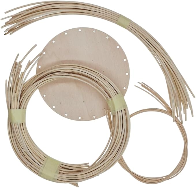 PEDDIG SHOP Two-Handle Storage Basket Weaving Kit – DIY Natural Rattan Craft Set - Image 8