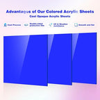 Adrattnay Blue Acrylic Sheets 1/8 Thick, Opaque - Image 3