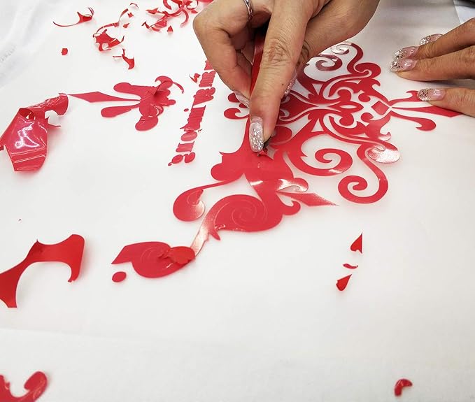 guangyintong Heat Transfer Vinyl Red HTV Rolls, Matte Surface, PVC Material - Image 5