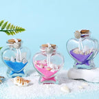 Empty Mini Heart-Shaped Glass Bottles - Image 3