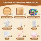 Adboros 10 Sets DIY Glass Mosaic Tiles - Image 2