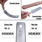 RUITOOL Japanese Hand Saw 6 Inch Double Edge Sided Pull Saw Ryoba SK5 Flexible - Image 2